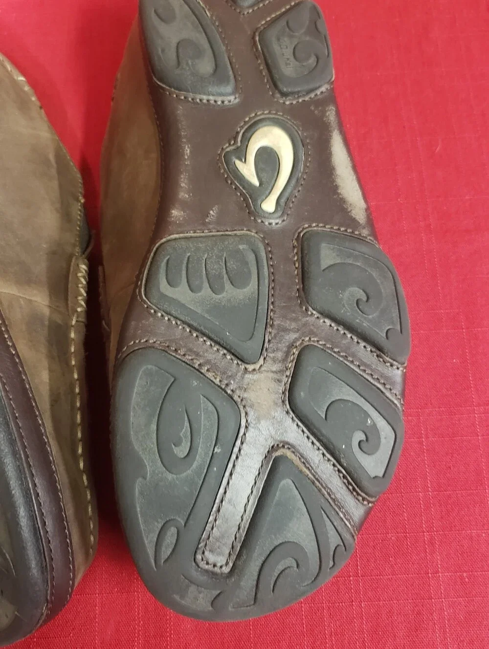 Olukià Moloà Mens Antiqued Leather Convertible Moccasin Style 10.5